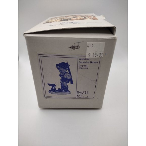 Vintage Hummel Goebel Figure Jagerlein SENSITIVE HUNTER #419 With Box - Picture 2 of 9